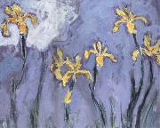 Claude Monet Yellow Irises with Pink Cloud Germany oil painting artist